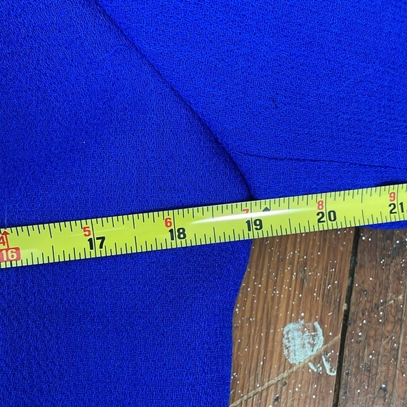 Nina McLemore Jacket Royal Blue Pearl Buttons Career Blazer Size 8 - Picture 6 of 6